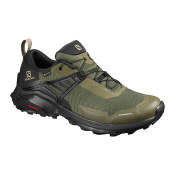 Salomon Férfi X RAISE GTX Túracipő Olivazöld